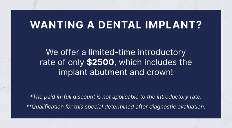 Dental Implant Special Offer